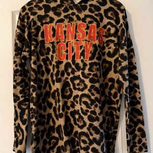 Main Strip Leopard Print Kansas City Sweatshirt